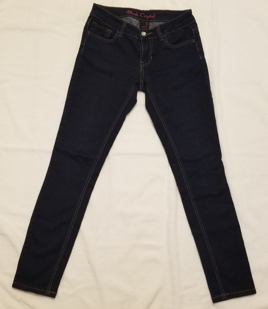 Black Crystal Skinny Jeans - Picture 3 of 8